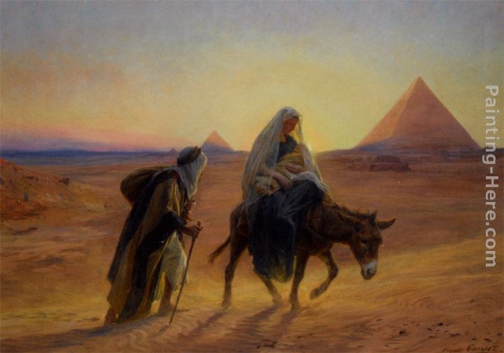 Eugene-Alexis Girardet Flight into Egypt